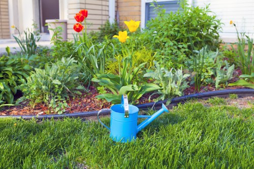 Reusable garden items prepared for charity donation